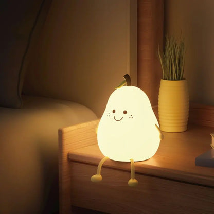 Skorter | Pear Night Light - 7-colors Dimming Touch Lamp