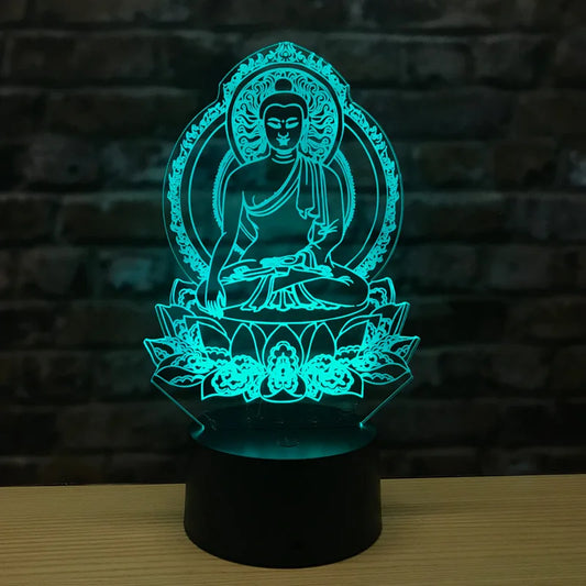 Skorter | LumiBuddha - 3D LED Night Light with Color Change and Meditative Mood