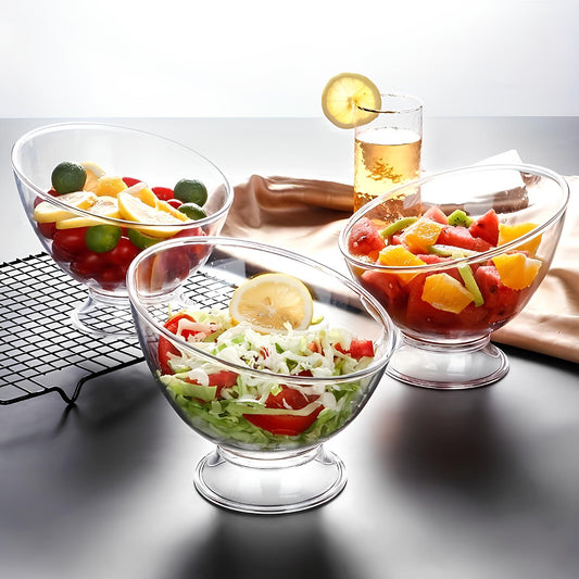 Skorter slanted in transparent plastic