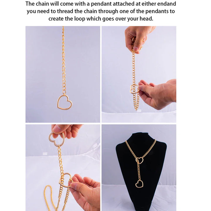 Skorter | Double Heart Adjustable Chocker