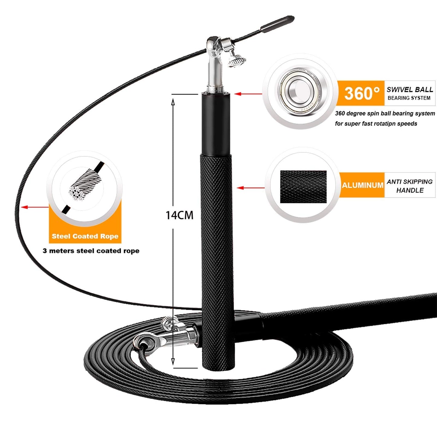 Skorter | Crossfit Speed Jump Rope 360°