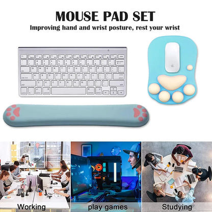 Skorter | Cute 3D Cat Paw Mouse Pad - Soft Silicone Nonslip Mat