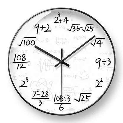Skorter | ChalkBoard - Mathematical Formulas Wall Clock for Stylish Decoration