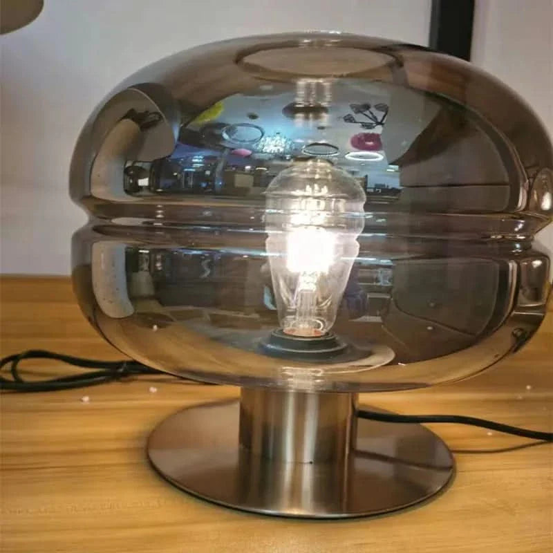 Skorter | Scandinavian Glass Table Lamp – AuroraForm E27