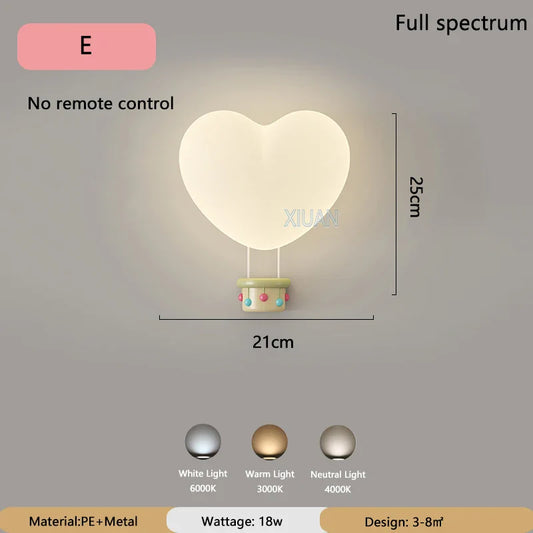 Skorter | LoveLight - Pink Crown Sky Heart Design LED Bed Lamp