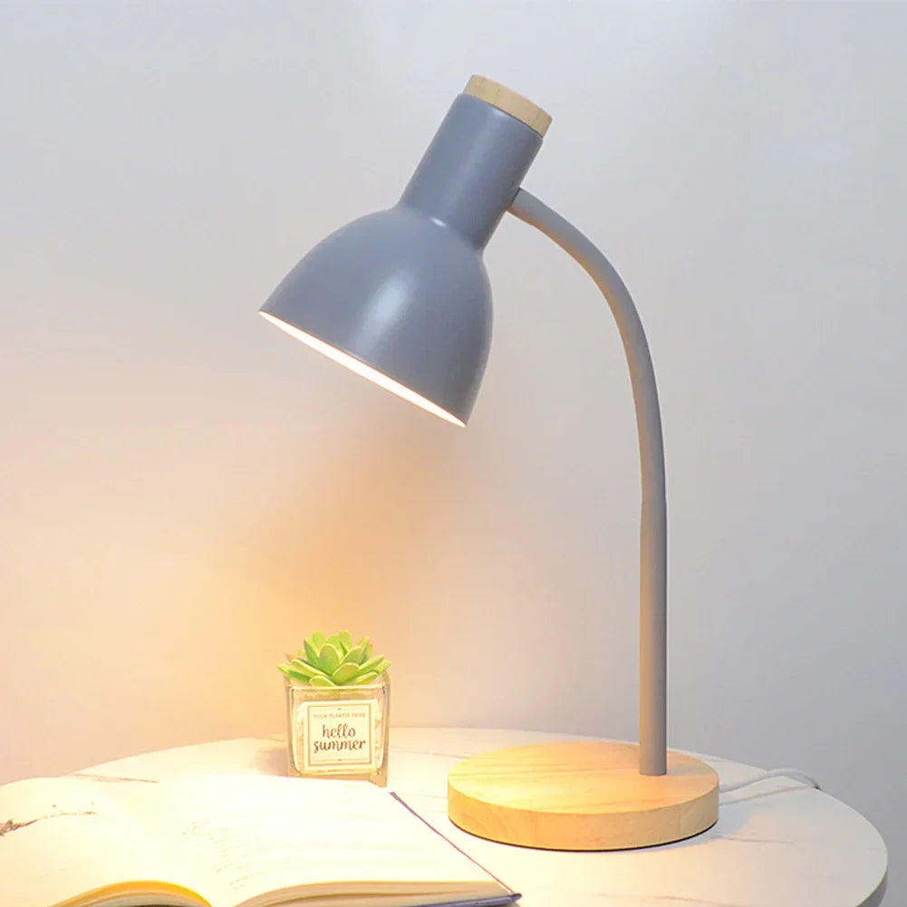 Skorter | Autumn and Winter Lighting | Nordic Creative Wood Art Iron LED Desk Lamp - Moxie