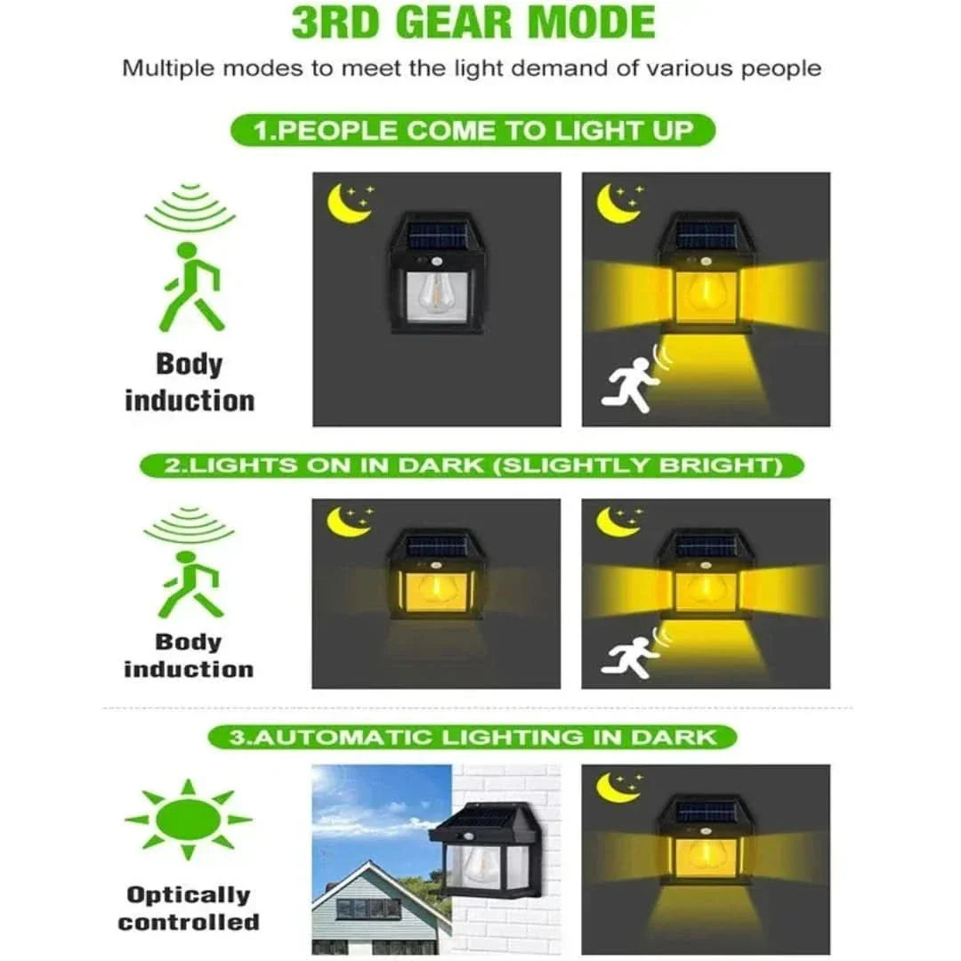 Skorter | Solar-powered wall lamp | Outdoor
