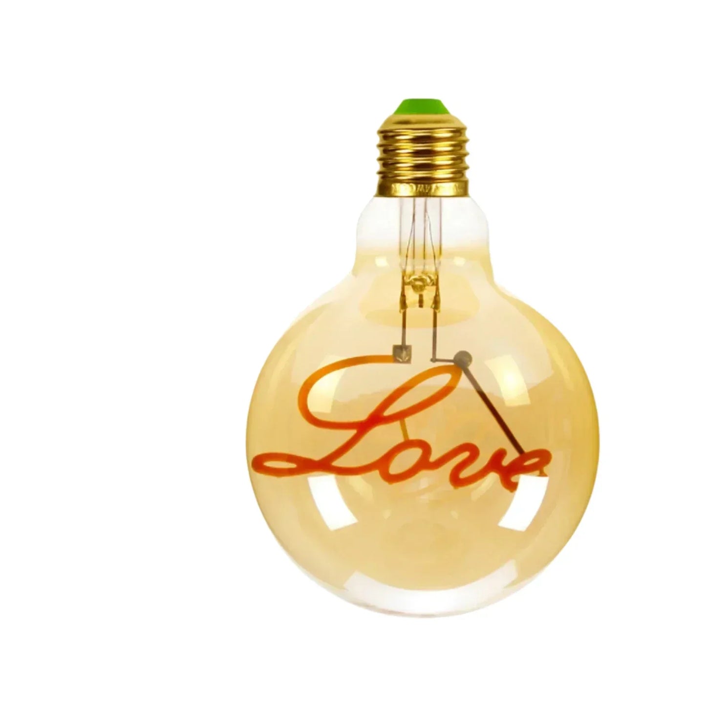 Skorter | RetroLED - Vintage Table Lamp with Wooden Base and LED Lamp with Inscription