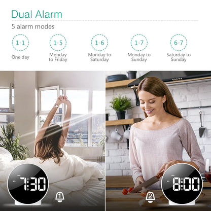Skorter | Compact LED Digital Table Clock with USB Connection