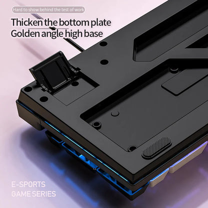 Skorter | 104-Key Wired Gaming Keyboard - Color Matching Backlit