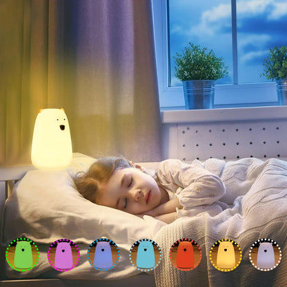 Skorter | Bjørn LED Night Lamp - Touch Sensor Bed Light for Children