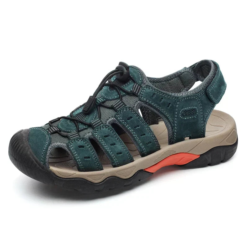 Skorter | Summer Men's Outdoor Sandals Beach Shoes Genuine Leather Trekking Hiking