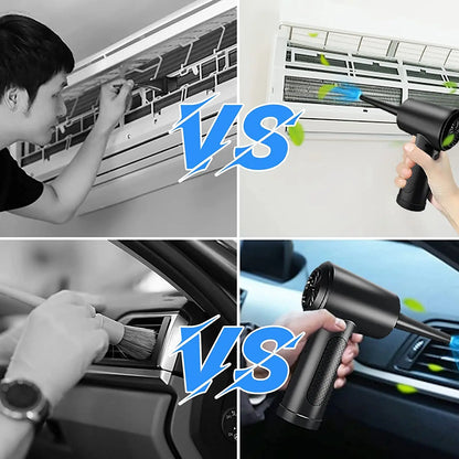 Skorter | M15 Portable Air Duster 51000RPM Cordless Compressed Air Blower with LED Light for PC Computer & Keyboard Cleaning