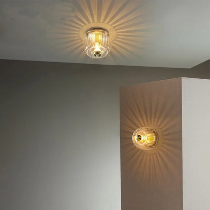 Skorter | BauhausLight - Glass wall lamp with E14 socket for living room and hallway