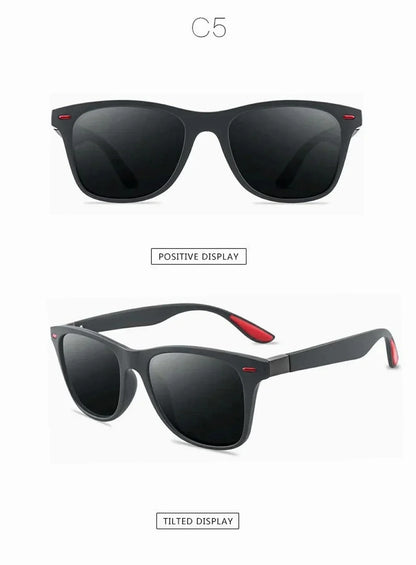 Skorter | Unisex Retro Square UV400 Polarized Sunglasses