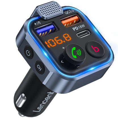 Skorter | Bluetooth 5.0 FM Transmitter Car Kit with PD 20W and QC3.0 USB