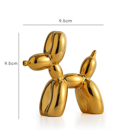 Skorter | Balloon Dog Sculpture, Balloon Art Statue, Mini Collectible Figurine, Home Decoration, Resin Figure, Desk Accessories, Room Decoration
