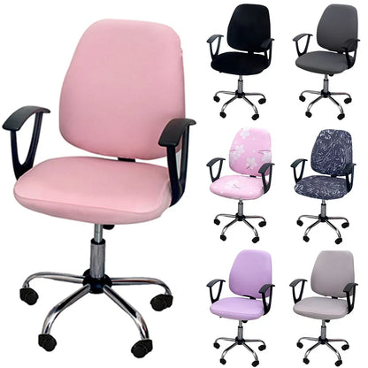Skorter | 2-piece Split Office Rose Chair Covers