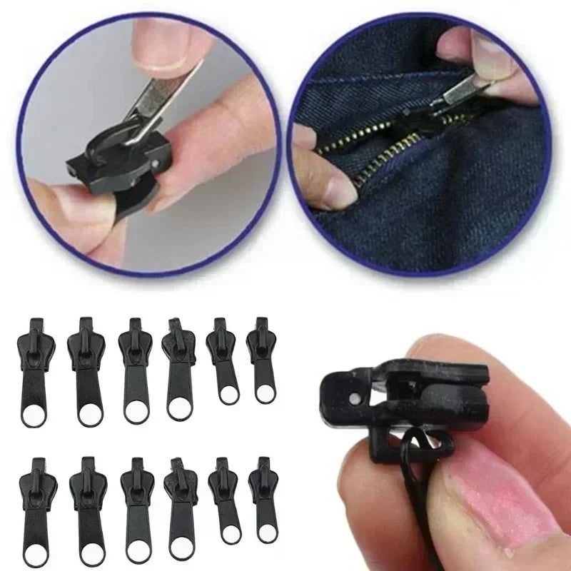Skorter | 6PCS Universal Zipper Repair Kit – Instant Replacement Sliders & Teeth Rescue