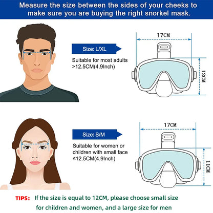 Skorter | Foldable Anti-Fog Snorkel Mask Set