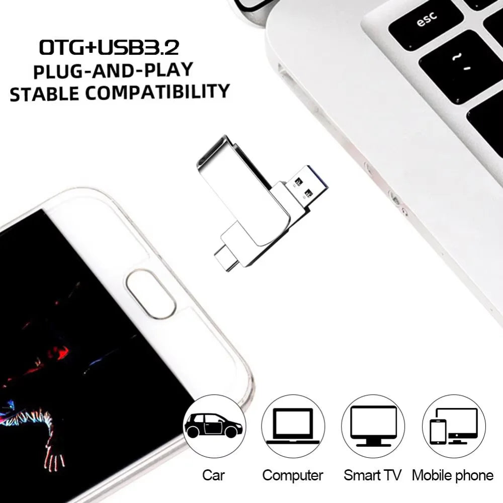 Skorter | Xiaomi 16TB USB 3.0 Pen Drive - High-Speed Metal SSD Flash Drive