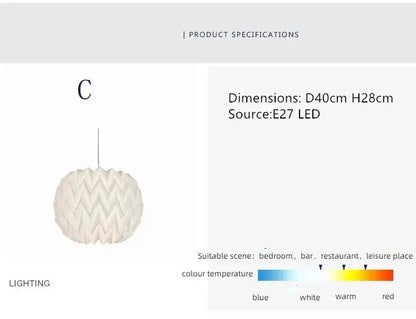 Skorter | Elegant origami-inspired paper lantern