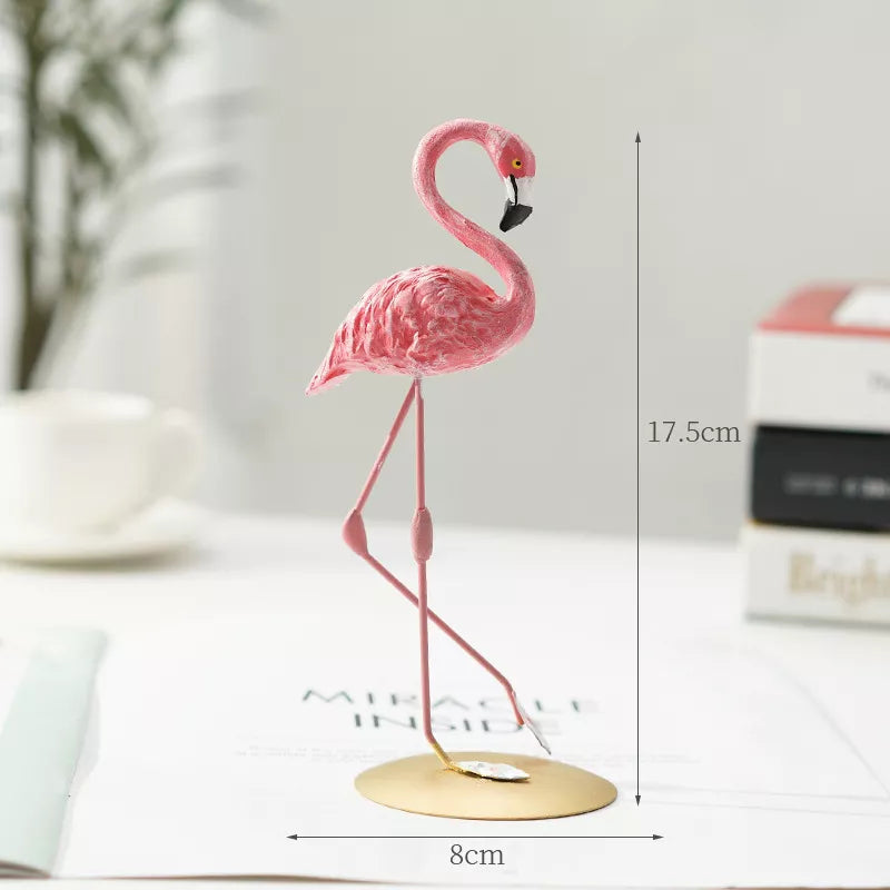 Skorter | Nordic Flamingo Figurine Figure Statue Sculpture Living Room Office Wedding Party Ornaments Home Decor Decoration Accessories