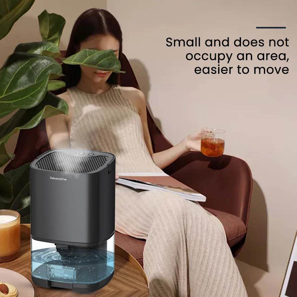 Skorter | 1000ml Portable 2-in-1 Dehumidifier with Air Filter & Night Light – Aveline