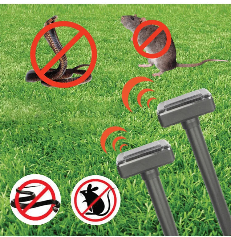 Skorter | Solar-powered snake and pest deterrent – Ultrasonic device for the garden