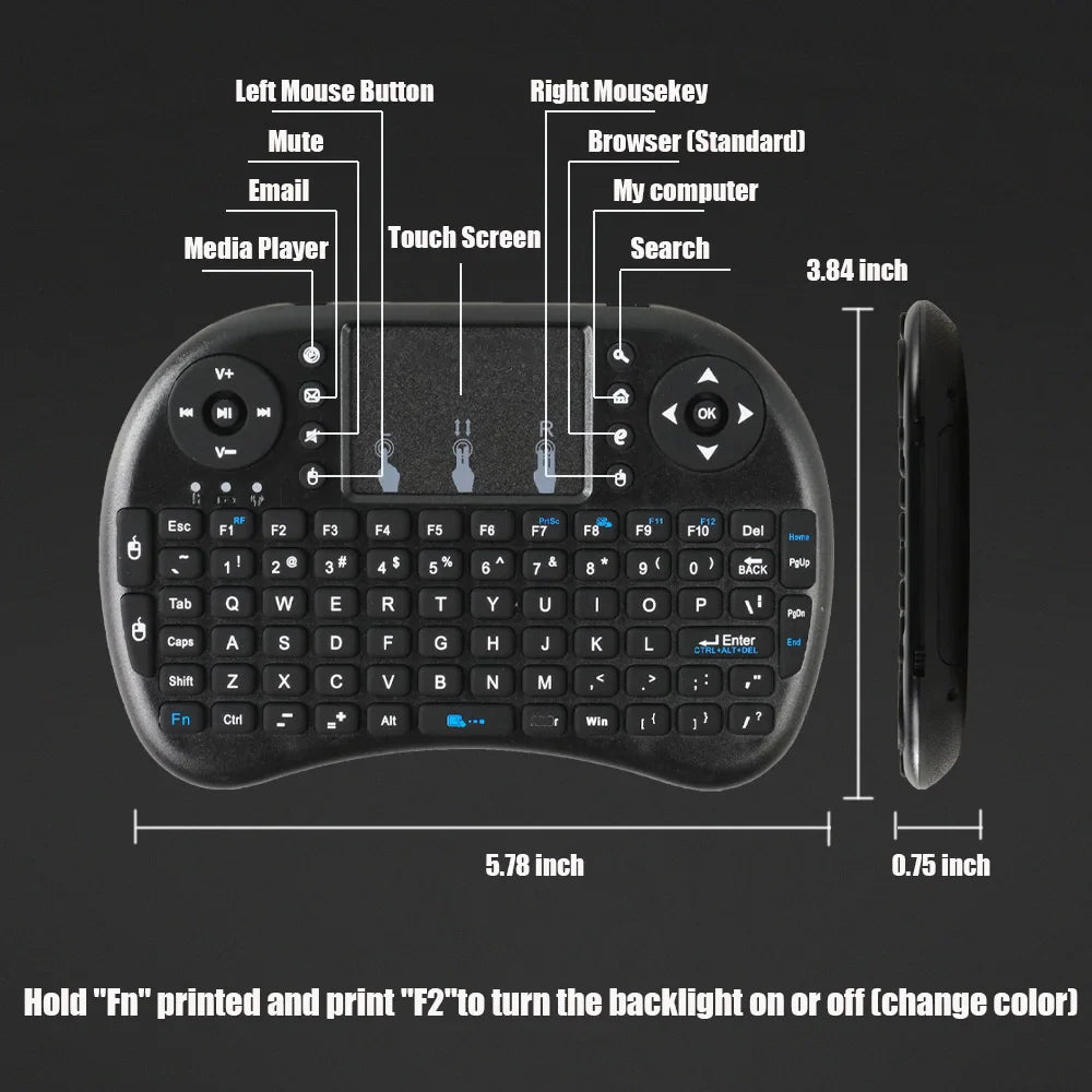 Skorter | Multilingual i8 Mini Wireless Keyboard