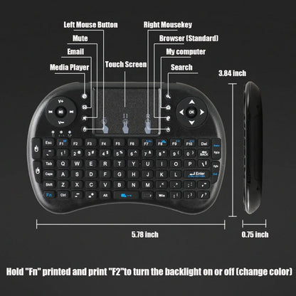 Skorter | Multilingual i8 Mini Wireless Keyboard