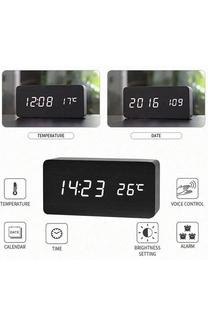 Skorter | Wood LED Digital Clock