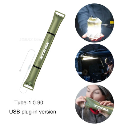 Skorter | Inflatable Solar LED Tube Light - LumiGlow Pro