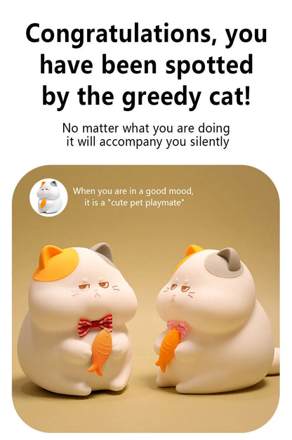 Skorter | Gluttonous Cat Night Light - Fun Silicone Clap Lamp