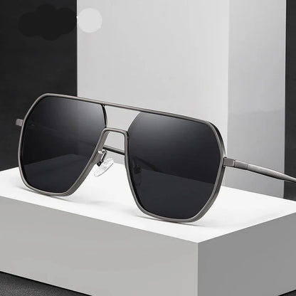 Skorter | Metal Photochromic Sunglasses UV400 Polarized Anti-Glare Chameleon Driving Shades for Men & Women