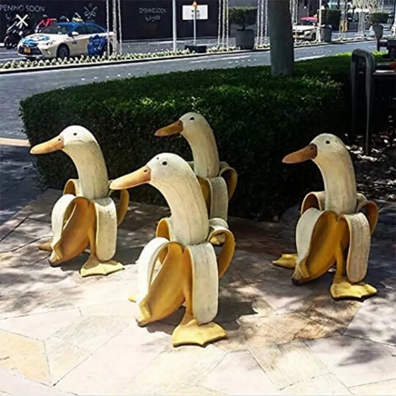 Skorter | Banana Duck Sculpture | Playful Garden Decoration!
