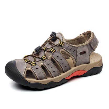 Skorter | Summer Men's Outdoor Sandals Beach Shoes Genuine Leather Trekking Hiking