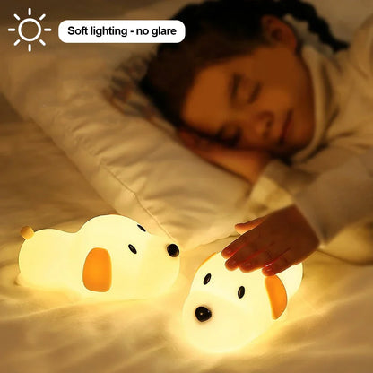 Skorter | Puppy Silicone Night Light - USB Rechargeable LED Lamp