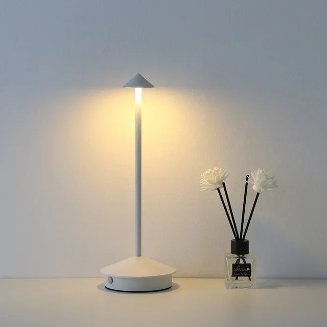 Skorter | Rechargeable Table Lamp Creative Dining Room Touch Led Hotel Bar Coffee Pina Pro Table Lamp Decorative Desk Lamp