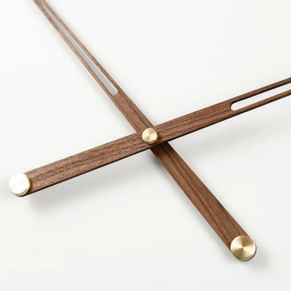 Skorter | WoodSphere - Modern gör-det-själv-väggklockmekanism med valnötsvisare