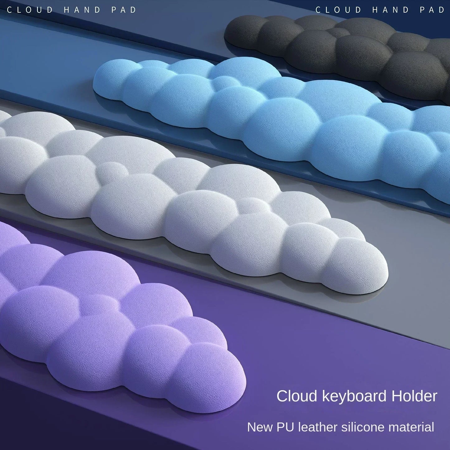 Skorter | Cloud Memory Foam Mouse Pad with Wrist Rest - Anti-Slip Office & Gaming Keyboard Support