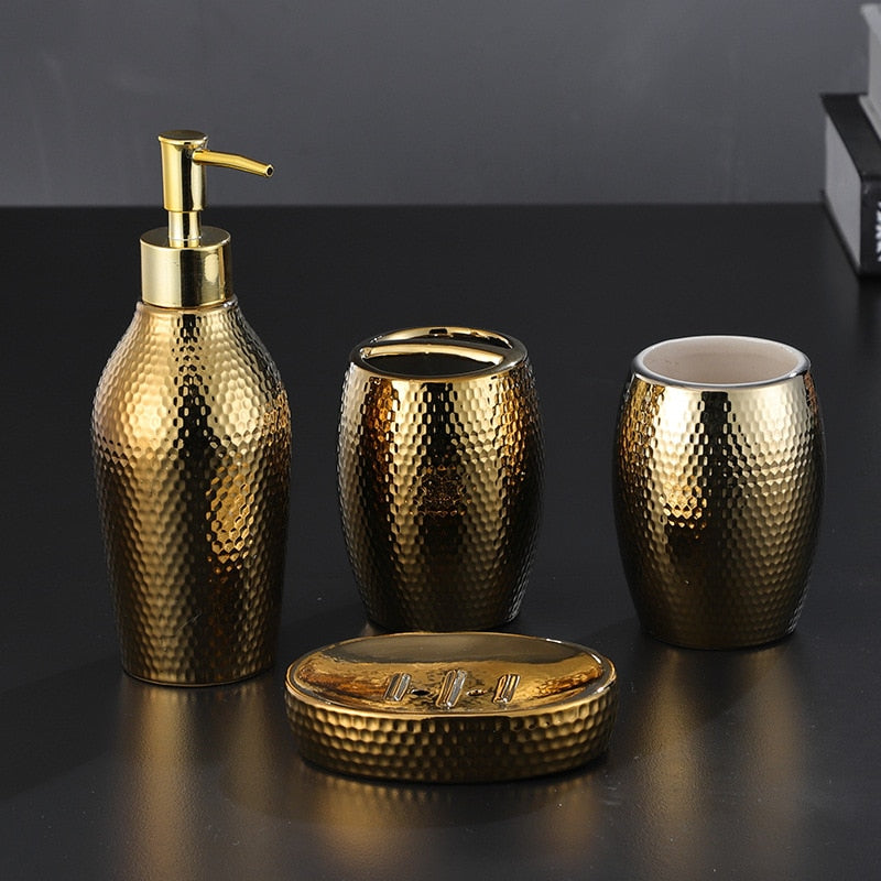 Skorter | Elegant 4-Piece Bathroom Set