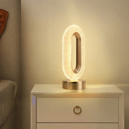 Skorter | Crystal LED Table Lamp: Dimmable, USB Charging, Touch & Remote Control