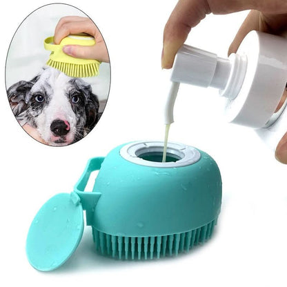 Skorter | DOGEASE – Shower massage brush with shampoo dispenser for relaxed dog care