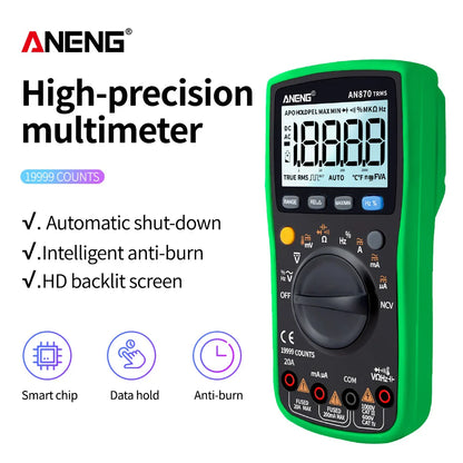 Skorter | AN870 Digital Multimeter - True RMS, Transistor Tester