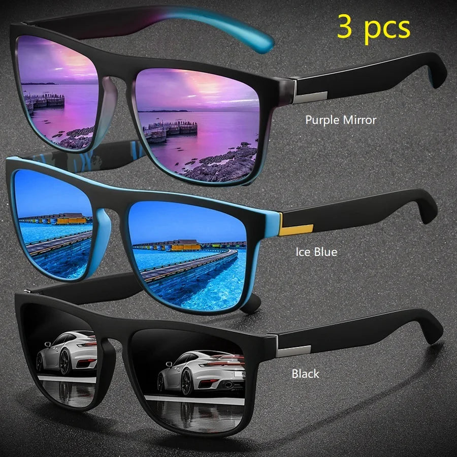 Skorter | Square Sports Sunglasses UV400 Unisex Fishing & Driving Eyewear