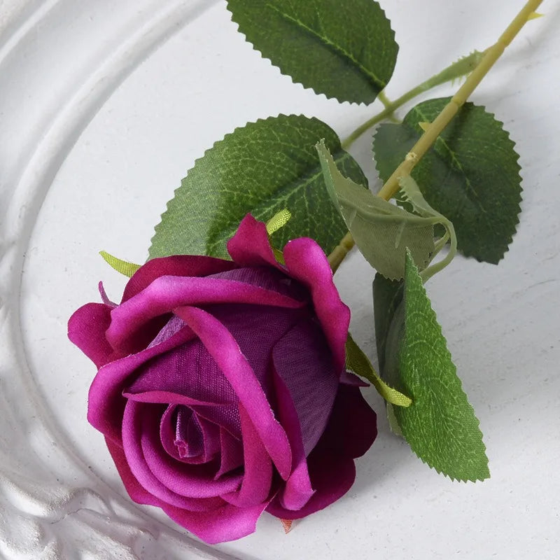 Skorter | 20 pieces Realistic Velvet Silk Rose Bouquet