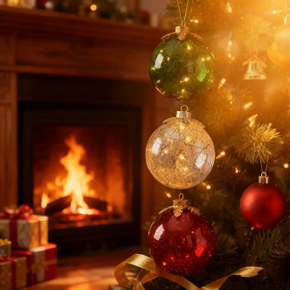 Skorter | GlowSphere LED Christmas Ball – Warm Ambient Lighting with Timer Function