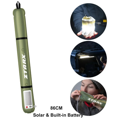 Skorter | Inflatable Solar LED Tube Light - LumiGlow Pro