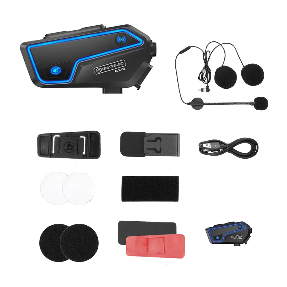 Skorter | Bluetooth Motorcycle Intercom 10 Riders & IP67 Waterproof – RideSync